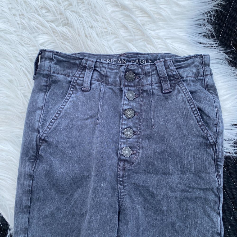 American Eagle Button Fly Highest Rise Jegging Gr… - image 2